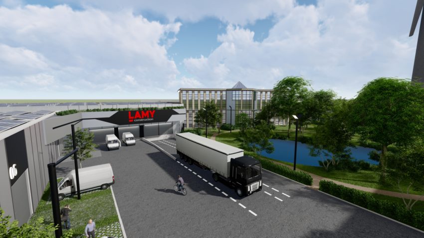 7000m2 d&rsquo;entrepôts en plus pour le Groupe Lamy (Andrimont B-4821)